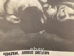 068 SOVIET Propaganda Poster- Koretsky CHILE Anti-USA Cold War Russian USSR