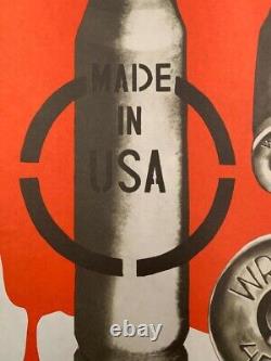 079 SOVIET RUSSIAN Propaganda Poster- KORETSKY? Anti-USA Anti-War USSR