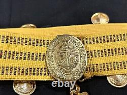 1970s Vintage Soviet Navy Russian Captains Uniform Cap Sword Dagger Belt