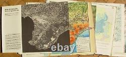 1982 Original SOVIET Russian aerial photo USSR from the space CCCP poster SALYUT