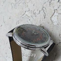Antique Original Soviet Russian Molnija Zipper CHZH Mechanical Watch Men Working