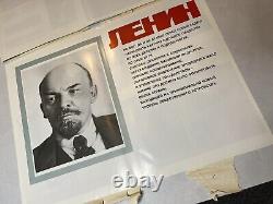 Original 1990 Lenin Russian Revolution Soviet Communist Poster Collection Ussr