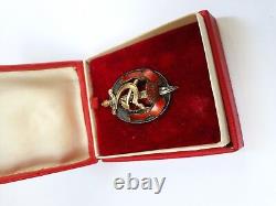 Original Rare Russian Soviet Ussr Order Medal Cccp Pin Kgb Nkvd MVD Badge Enamel
