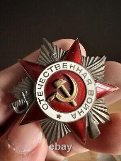 Original Russian Soviet Silver Order Patriotic War 2nd Class # 252669