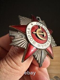 Original Russian Soviet Silver Order Patriotic War 2nd Class # 252669