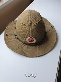 Original Soviet Russian Army Hat Panama Afghanka Size 57