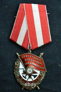 Original Soviet Russian Ussr Badge Order Of Red Banner 429594 Great Condition