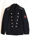 Original Soviet Russian Army Wool Coat Black Short Officer Navy Marines