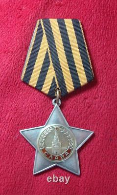 Original WWII Soviet Russian ORDER of GLORY 2nd class # 23184