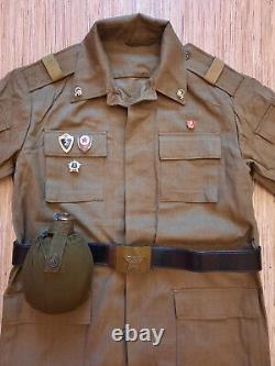 RARE Military Russian Soviet Army Afghanka Uniform Set Medic Stuff Sergeant USSR