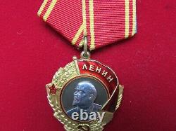 RARE Original Soviet Russian Gold & Platinum Orden ORDER of LENIN, Low#196832
