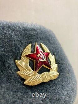 RUSSIAN SOVIET MILITARY WINTER HAT 1987 year ORIGINAL USHANKA 58 size