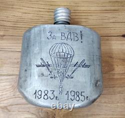 Rare USSR Russian military flask, Afghan war, soldier of the Soviet Army