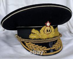 Russian Soviet USSR CCCP Admiral of the Fleets General Officers Visor Hat Cap