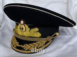 Russian Soviet USSR CCCP Admiral of the Fleets General Officers Visor Hat Cap