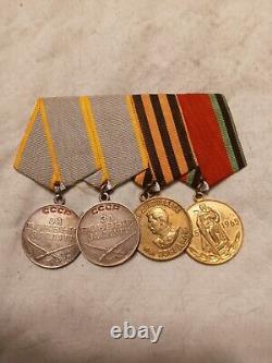 Russian, soviet redarmy medal bar