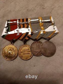 Russian, soviet redarmy medal bar