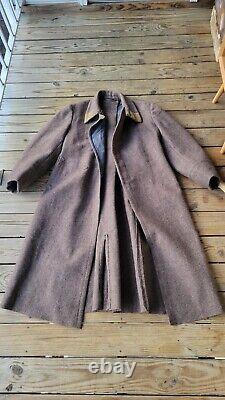 Soviet Greatcoat (Shinel') Postwar Surplus with Obr. 1941 Collar Tabs