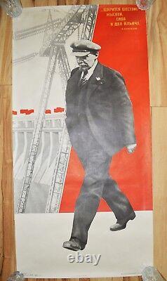 Soviet Russian 1978 Original Poster Lenin