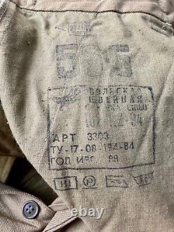 Soviet Russian Army Ussr Afganka Winter Uniform Jacket Pants Size 56-5