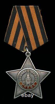 Soviet Russian Medal Order of Glory 3rd Class Leningrad Front Combat 1944