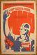 Soviet Russian Original Silkscreen Politic Poster Peace Program Ussr Propaganda
