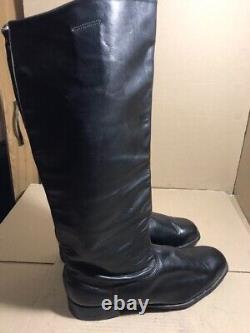 Soviet Russian Riding Boots Officer BIG Leather Military Uniform USSR 45