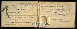 Soviet Russian USSR Ready for Anti-Aircraft Defense Badge Osoaviakhim withdocument