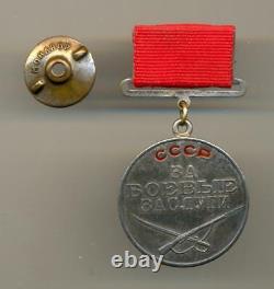 Soviet Russian USSR Researched Medal for Combat Service #1185 for Spain