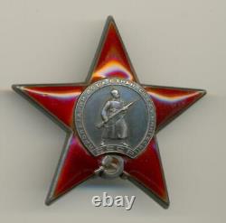 Soviet Russian USSR Researched Order of the Red Star #9482 for Finnish War