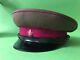 = Soviet (russian Ussr) Vintage Cap W Raspberry Piping Wwii Type (size 58,5) =