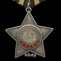 Soviet Russian WWII Medal Order of Glory 3rd Class, KERCH CRIMEA 1944, Armenian