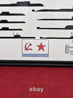 Soviet USSR Russian NAVY Military NUCLEAR SUB ID Submarine VTG Poster Vesper