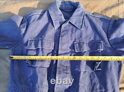 Soviet russian army field blue jacket afganka jeans fabric size 46-4 new