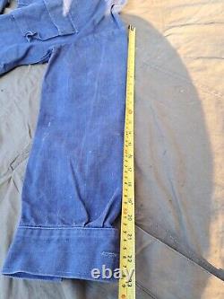 Soviet russian army field blue jacket afganka jeans fabric size 46-4 new