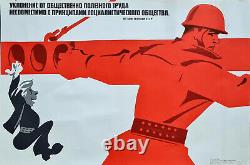 Ussr Principles Of Socialist Society 1978 Original Soviet Russian Moral Poster