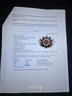 WW2 WWII Soviet Russian Army Military Order of Great Patriotic War RESEARCHED