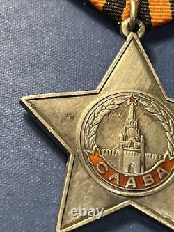 WW II Soviet Union Order of Glory, Class III, Serial # 314446